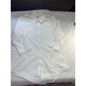 Chico's White 3/4 Sleeve Size 1.5 Basic Closet Staple 238
